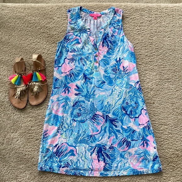 Lilly Pulitzer Dresses & Skirts - Lilly Pulitzer Essie Dress Saltwater Blue Shade Seekers
